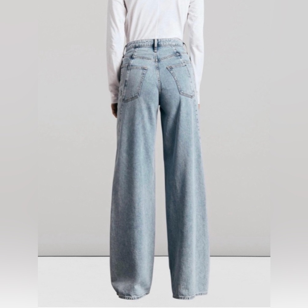 rag & bone Light Wash Wide-Leg Jeans - Picture 2 of 11